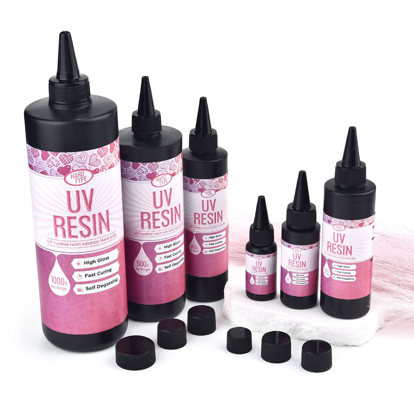 Epoxy Uv Resin Kit - 20-1000g Yüksek Şeffaf Hızlı Kuruyan Epoksi