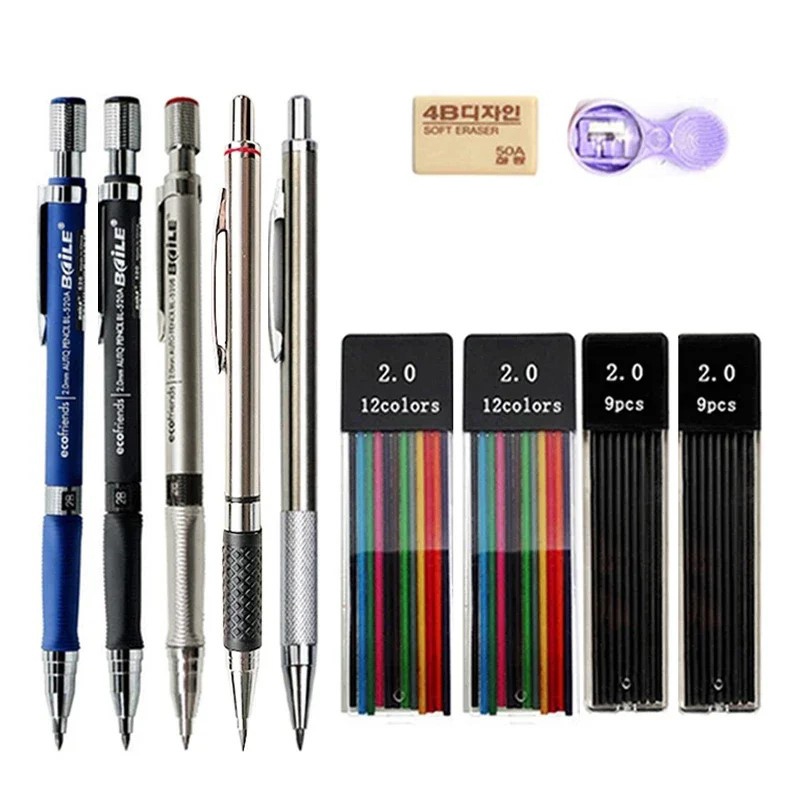 Staedtler Pencil Lumocolor - 2.0mm Mekanik Kurşun Kalem Siyah/Renkli Kurşun