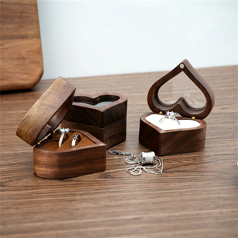 1 adet kalp ceviz ahşap yüzük  - Wood Ring Blank incelemesi ve fiyatı