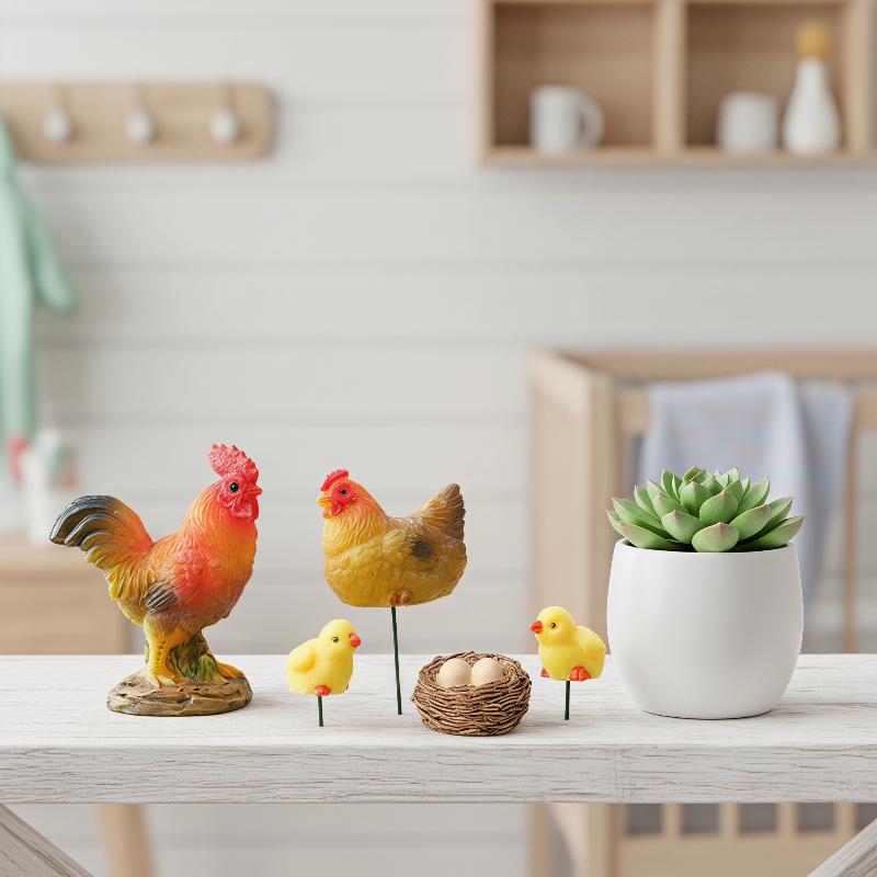 Mini Reçine Tavuk Ailesi Figür - Resin Craft Projects incelemesi ve fiyatı