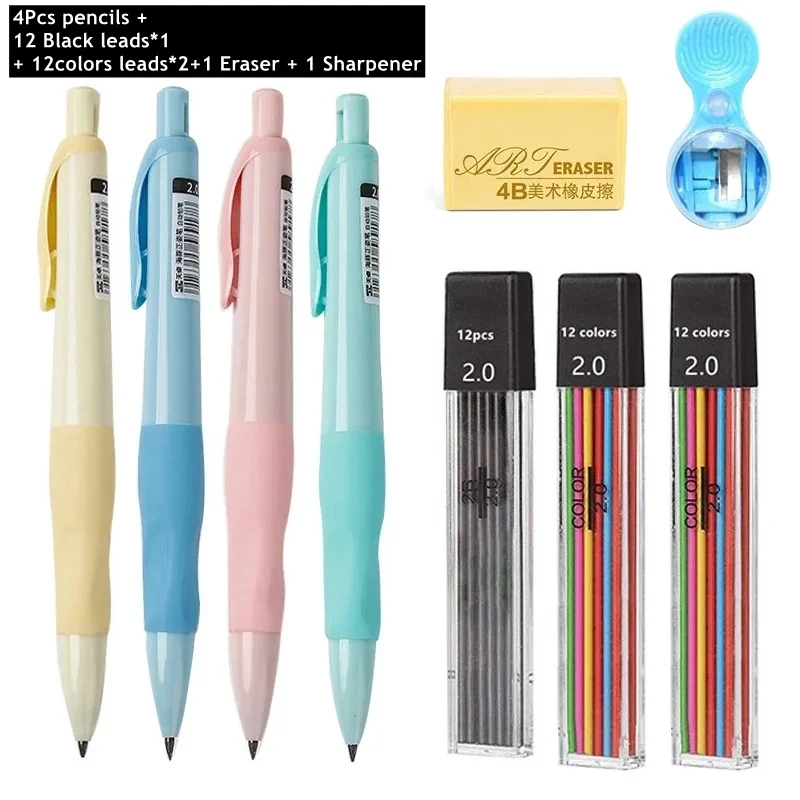 Mekanik Kalem Seti 2.0mm HB Si - Staedtler Pencil Lumocolor incelemesi ve fiyatı