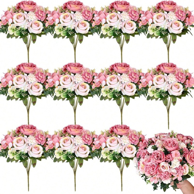 32cm İpek Yapay Gül Buketi Çiç - Dried Flower Bulk incelemesi ve fiyatı